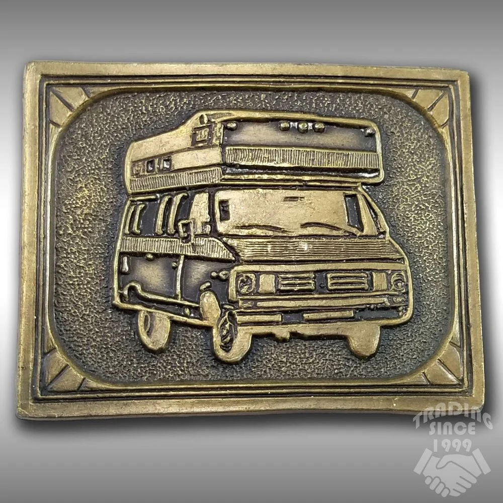 Belt Buckle 1970s 1980s Van RV Travel Campervan Winnebago Custom‎ Motorhome